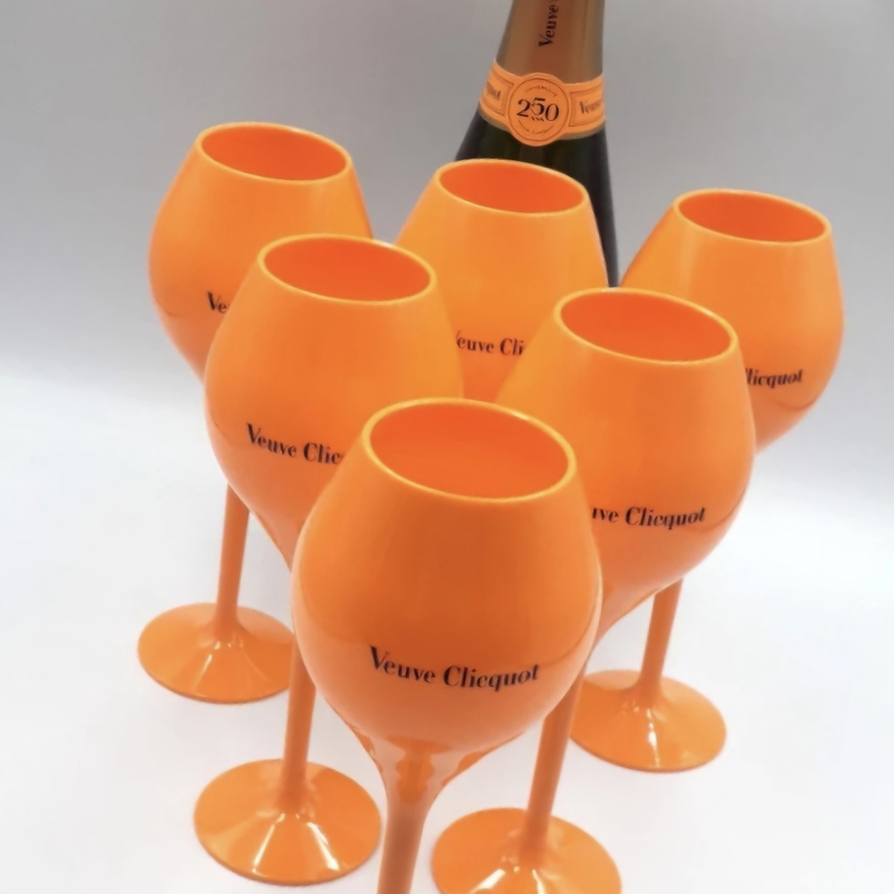 Veuve Clicquot 6 Luxuary Champagne  Glass Set~